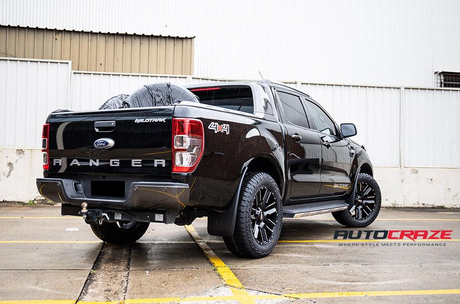 FORD RANGER MO978 RAZOR BLACK SATIN MACHINED